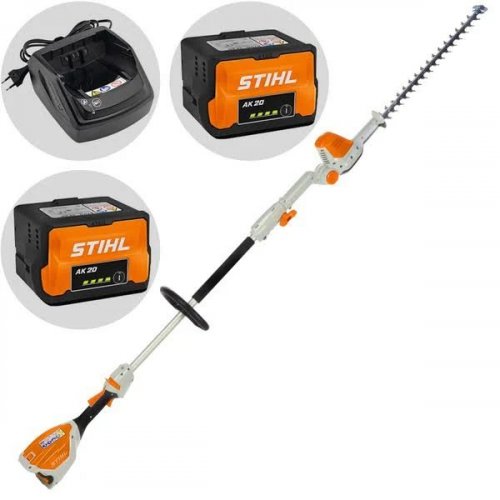 Cortasetos telescópico HLA 56 + 2 baterías AK 20 y cargador AL 101 Stihl