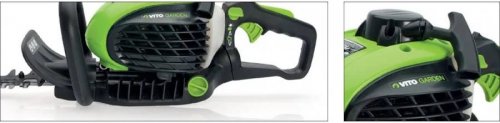 Cortasetos térmico 25cm3 motor 2 tiempos cuchilla 55cm vito rotación 90° 9500 rpm