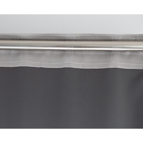 Cortina cinta frunce, trabillas opaca aislante fónico Belice poliéster de 300x270cm liso beige. Incluye cinta termoadhesiva