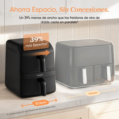 Cosori Freidora de aire Turbo Tower Compacto 8,6 Litros