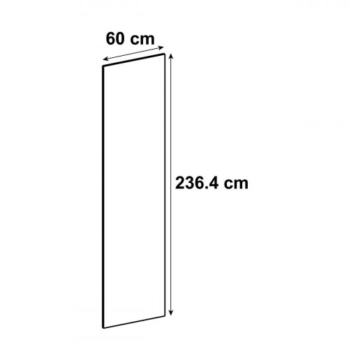 Costado para mueble de cocina Tokyo blanco brillo H 236.4 x L 60 cm
