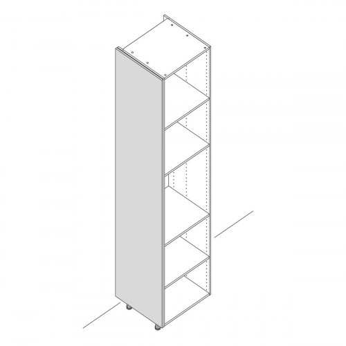 Costado para mueble de cocina Tokyo blanco brillo H 236.4 x L 60 cm