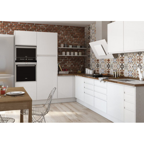 Costado para mueble de cocina Tokyo blanco brillo H 236.4 x L 60 cm