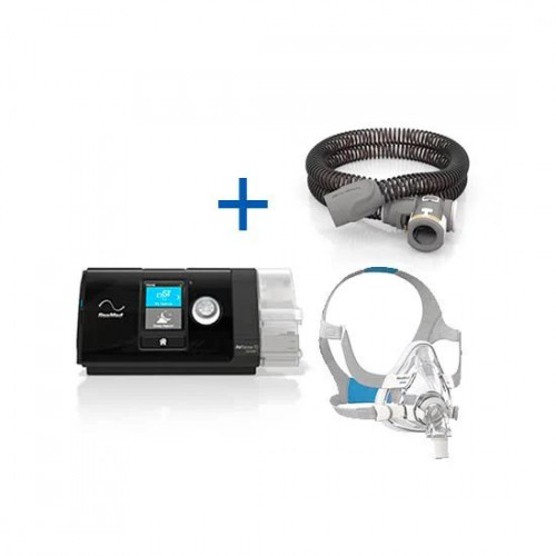 Cpap resmed auto con humidificador airsense 10 autoset + mascarilla resmed airfit f20