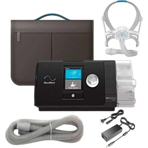 Cpap resmed auto con humidificador airsense 10 autoset + mascarilla resmed airfit n20