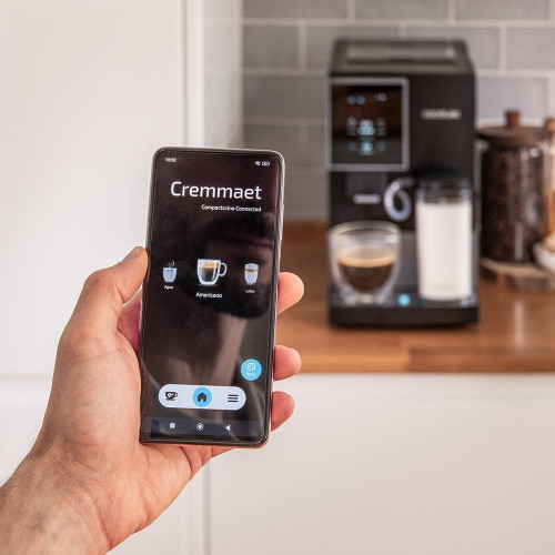 Cremmaet Compactccino Connected Black Silver