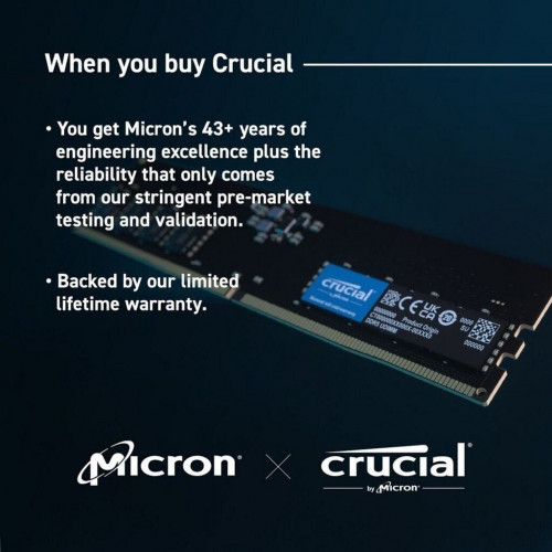 Crucial 32GB DDR5-4800 CL40 (CT32G48C40U5)