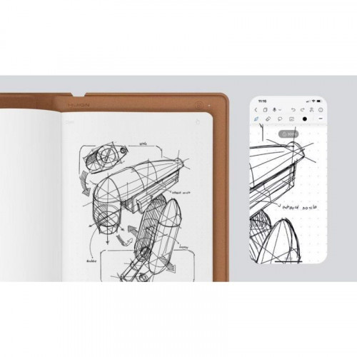 Cuaderno Digital Huion Note A5 con Stift 2 en 1 y Conexión USB-C