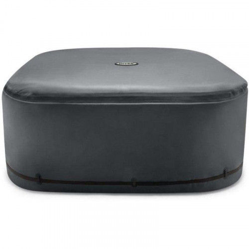 Cubierta Térmica Intex PureSpa Cuadrada 6 Plazas Espuma Alta Densidad Gris Oscuro