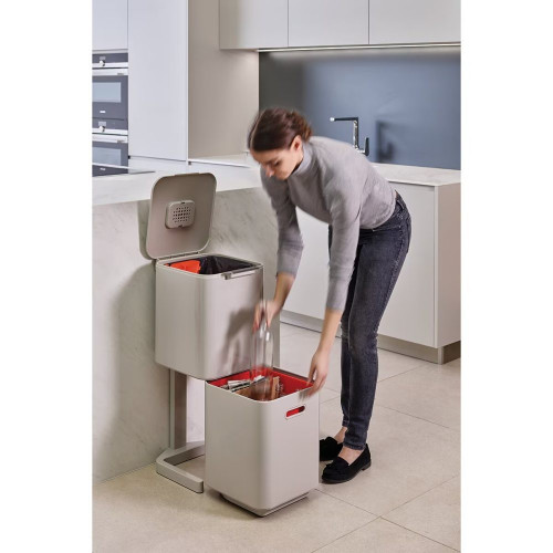 Cubo de basura 40 l Totem Joseph Joseph Piedra