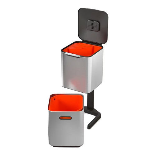 Cubo de basura 40L Totem Joseph Joseph Acero