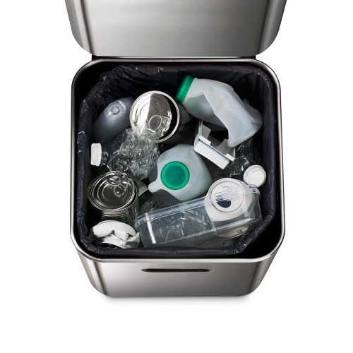 Cubo de basura 40L Totem Joseph Joseph Acero