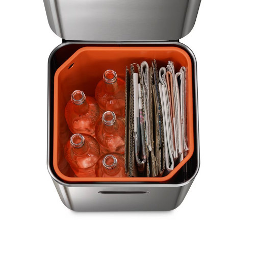 Cubo de basura 40L Totem Joseph Joseph Acero