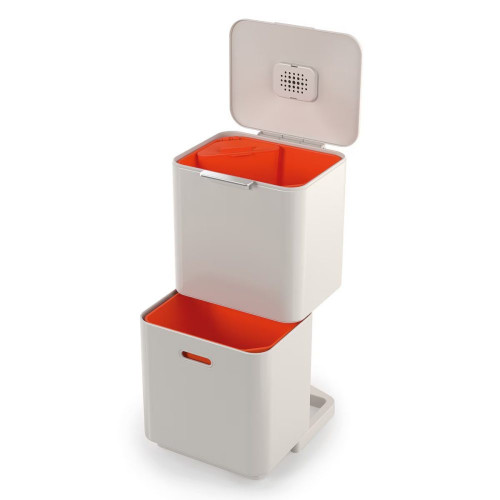 Cubo de basura 60L Totem Max Joseph Joseph Piedra