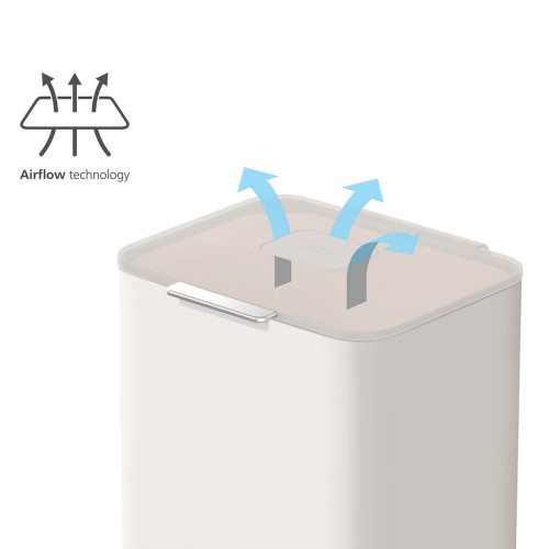 Cubo de basura 60L Totem Max Joseph Joseph Piedra