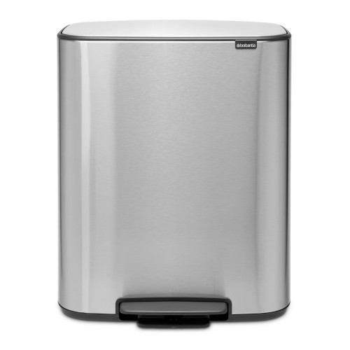 Cubo de basura con pedal para reciclar 2x30L Bo Pedal Bin Brabantia Acero