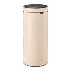 Cubo de basura de acero Touch Bin 30L Brabantia Beige