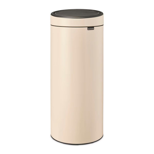 Cubo de basura de acero Touch Bin 30L Brabantia Beige