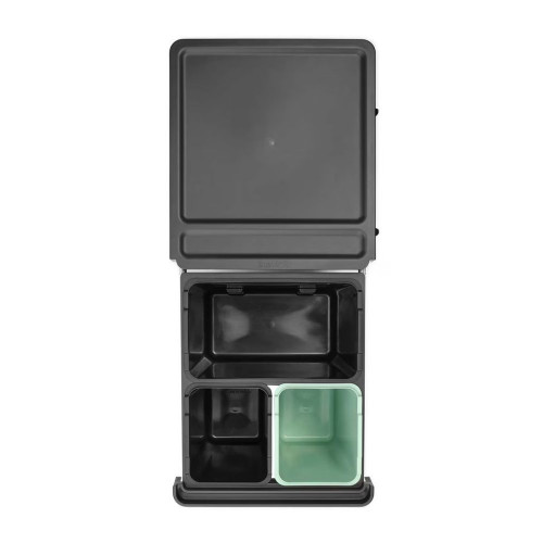 Cubo de basura integrado para reciclar Sort&Go 10 + 10 + 20 L Brabantia Gris oscuro