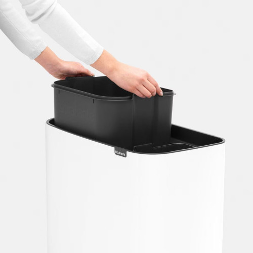 Cubo de basura para reciclar BO Touch Bin 11 + 23 L Brabantia Beige