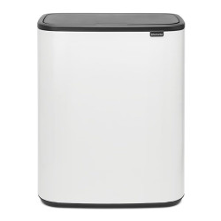 Cubo de basura para reciclar BO Touch Bin 30 + 30 L Brabantia Blanco