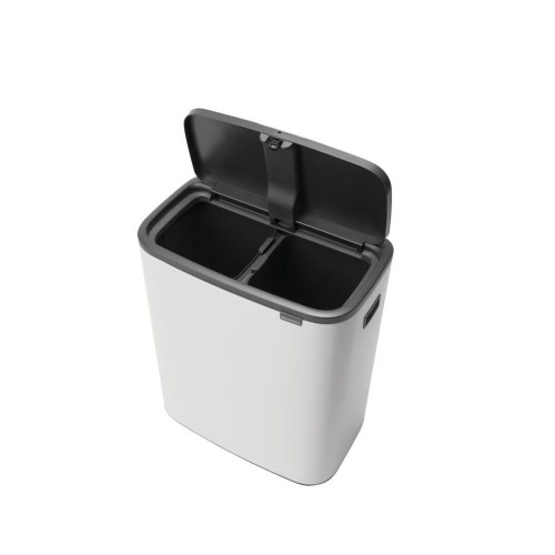 Cubo de basura para reciclar BO Touch Bin 30 + 30 L Brabantia Blanco