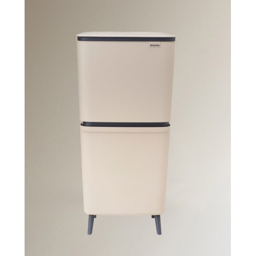 Cubo de reciclaje SortUp 20 + 25 L Brabantia Beige