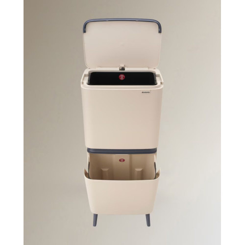 Cubo de reciclaje SortUp 20 + 25 L Brabantia Beige
