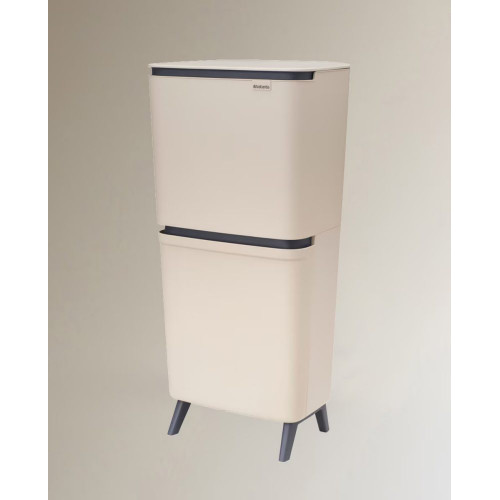 Cubo de reciclaje SortUp 20 + 25 L Brabantia Beige