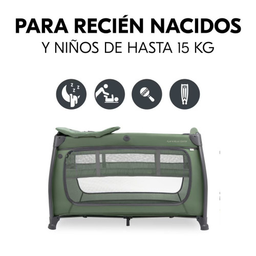 Cuna de viaje Play N Relax Center Verde oscuro