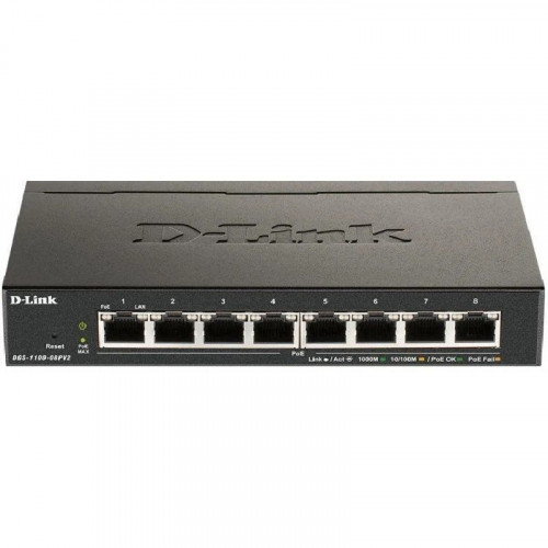 D-Link DGS-1100-08PV2/E Switch 8 Puertos Gigabit PoE