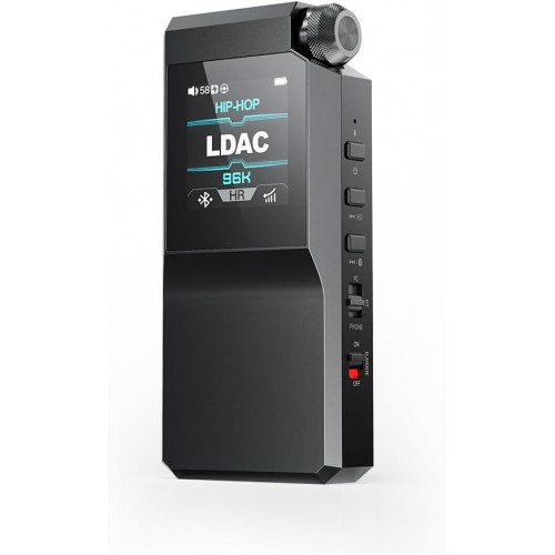 DAC portátil FiiO BTR17 Black Bluetooth 5.4 Dual ES9069Q LDAC THX AAA 78+ 650mW