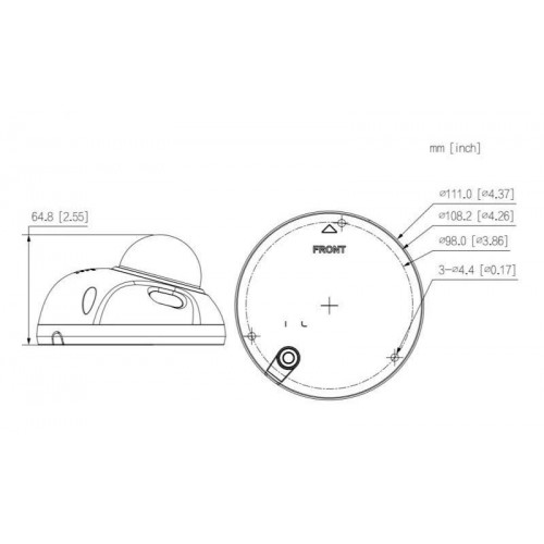 Dahua Technology WizSense DH-ipc-hdbw3441f-AS-S2 Cámara de vigilancia