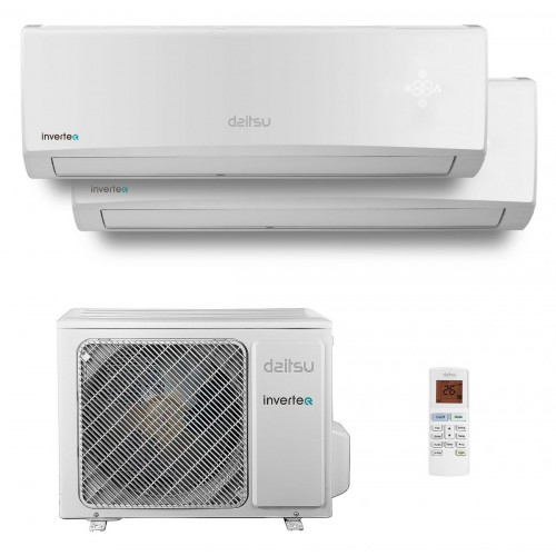 DAITSU ASD9U2I-DN Blanco - Aire Acondicionado Split 2x1 2150 Frig y 2400 Kcal