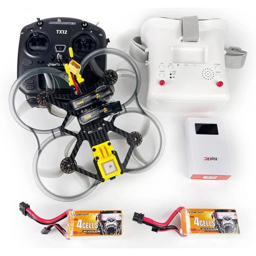 DarwinFPV DarwinFPV CineApe35 Analógico 4S 3.5 pulgadas RC FPV Drone de carreras ELRS RTF con RadioMaster TX12 Mark II Controlador de radio Gafas FPV