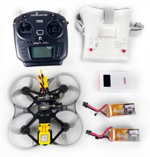 DarwinFPV DarwinFPV CineApe35 Analógico 4S 3.5 pulgadas RC FPV Drone de carreras ELRS RTF con RadioMaster TX12 Mark II Controlador de radio Gafas FPV