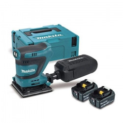 DBO480RTJ Lijadora Orbital Makita 18V LXT 112x102mm 5Ah 2 bat