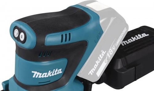 DBO480RTJ Lijadora Orbital Makita 18V LXT 112x102mm 5Ah 2 bat