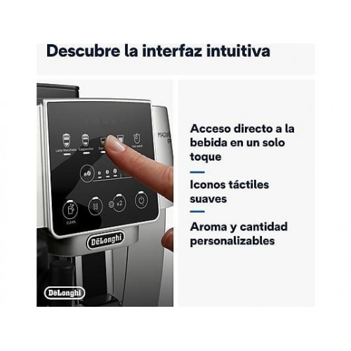 De'Longhi ECAM220.80.SB - Magnifica Start Milk  Cafetera superautomática 24x35 cm 1450W Plata