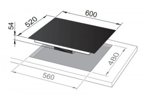 de Longhi pib 62 Design Placa de inducción 60 cm