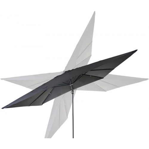 Décoshop26 Sombrilla Profesional Para Terraza Jardín 3x3m Poliéster Aluminio