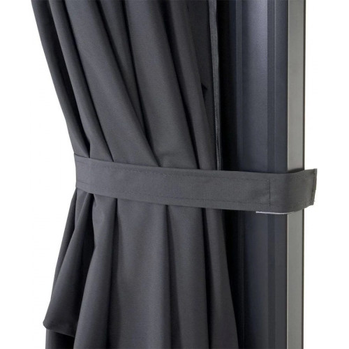 Décoshop26 Sombrilla Profesional Para Terraza Jardín 3x3m Poliéster Aluminio