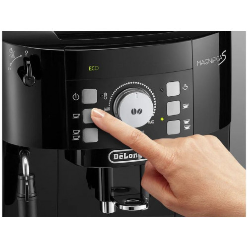 DELONGHI Cafetera superautomática ECAM12.123.B, 13 niveles de molienda.