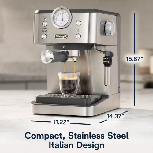 DELONGHI EM450M INOX - Cafetera Express 1350W