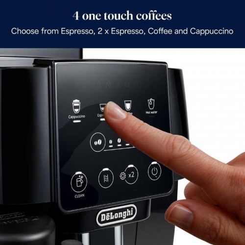 DeLonghi Magnifica Start Cafetera Superautomática con Depósito de Leche 15 Bares Negra