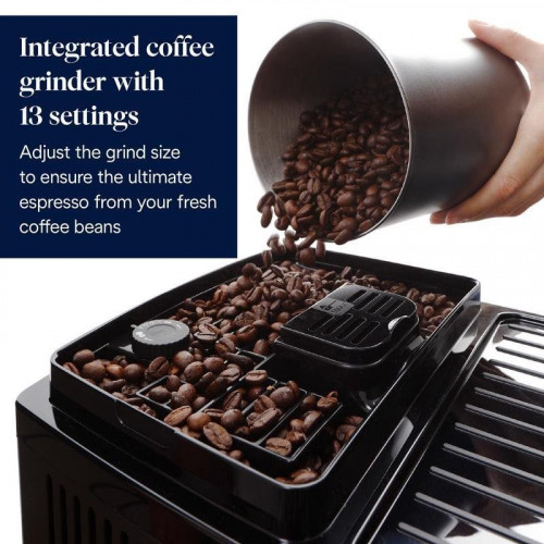 DeLonghi Magnifica Start Cafetera Superautomática con Depósito de Leche 15 Bares Negra