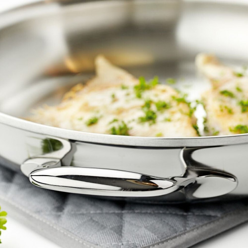 Demeyere Proline 7 frying pan 32 cm 18/10 stainless steel silver
