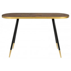 Denise - Consola art decó de madera Marrón L120