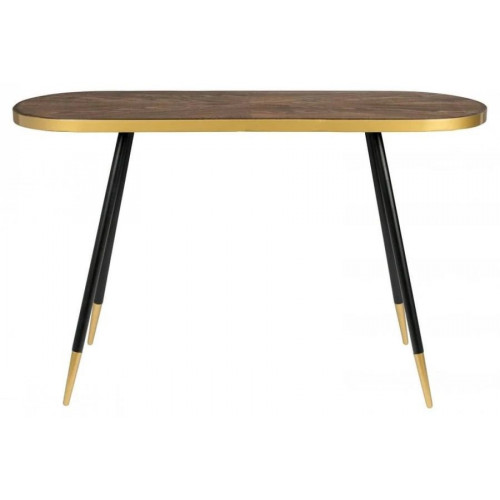 Denise - Consola art decó de madera Marrón L120