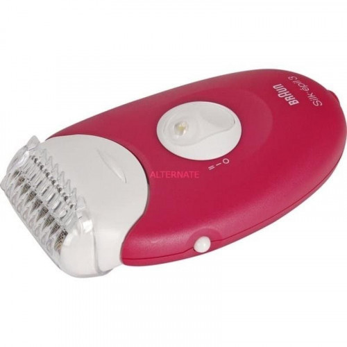 Depiladora Braun Silk-épil 3 3276 con cable 2 velocidades luz integrada rosa/blanco